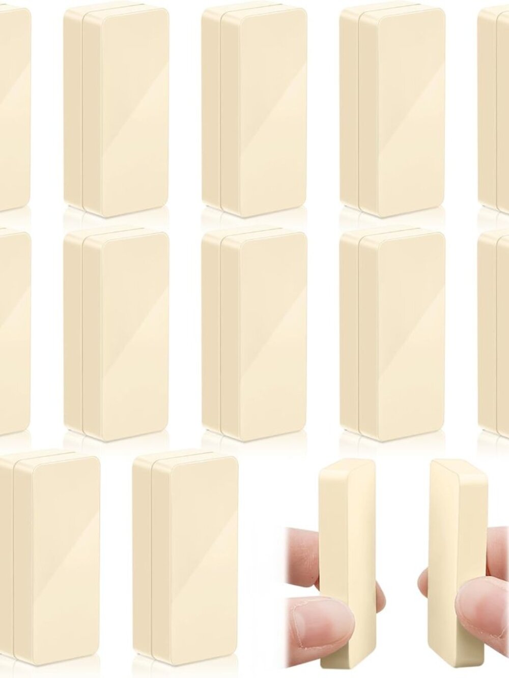 24 Pcs Outdoor Curtain Weights Heavy Curtain Magnets, Beige